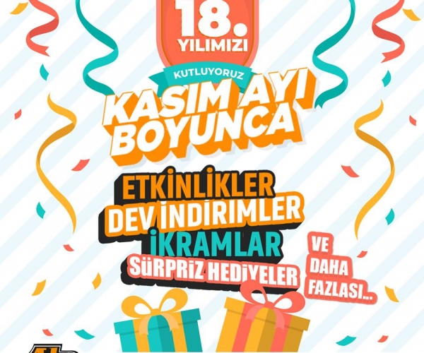 18. Yılımızı Kutluyoruz